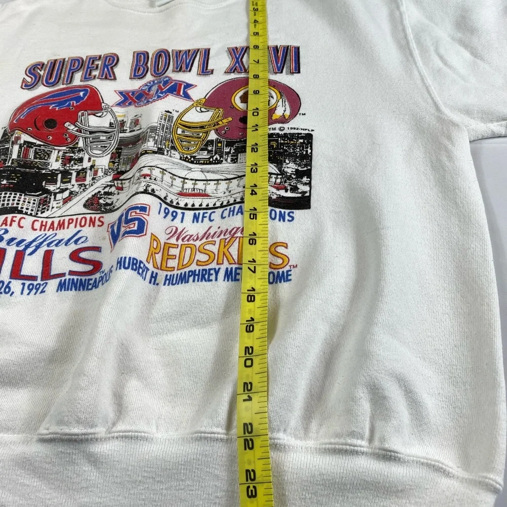 Tultex White Super Bowl XXVI Sweatshirt - Picture 3 of 7